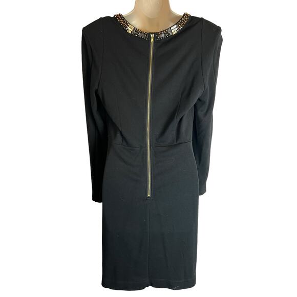 Venus Gladiator Neck Jeweled Cocktail Dress Structured 10 Cut Out Curvy Sexy - Picture 9 of 11